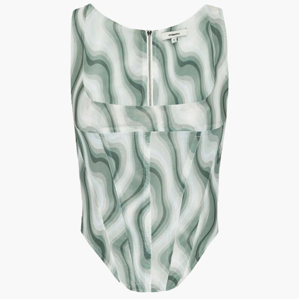 NWT Miaou Cambell Green Corset